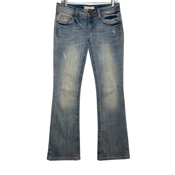 Vigoss fit bootcut light wash jeans womens 3 long classic grunge normcore - Picture 1 of 8